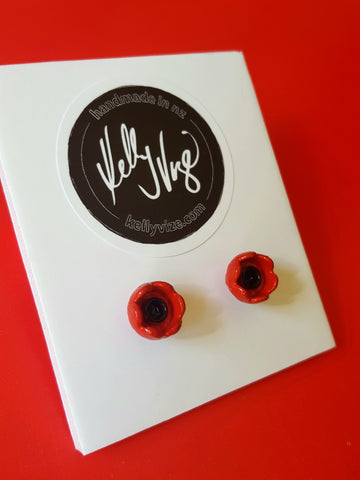 Make Your Own Lego Poppy Earrings For ANZAC Day
