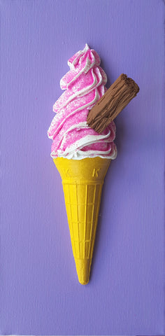 SHERBET & FLAKE SOFT SERVE ON PURPLE