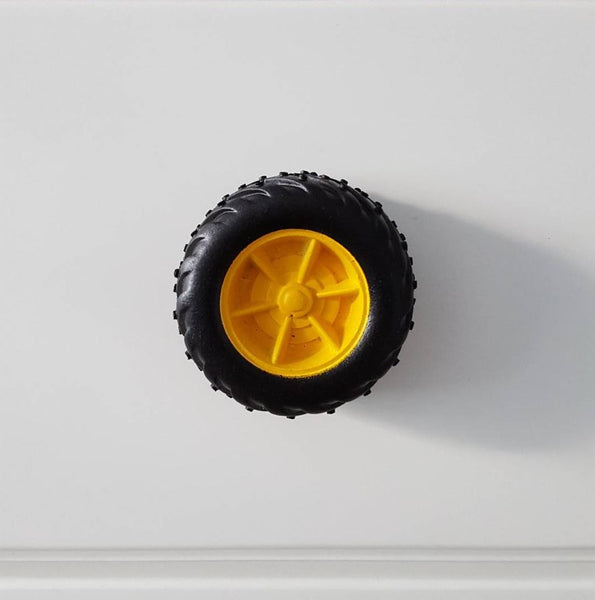 SET OF DRAWER KNOBS - TRUCK WHEELS