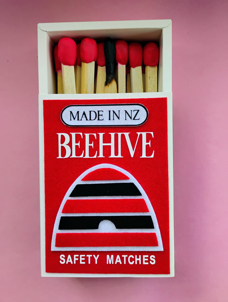 BEEHIVE MATCHBOX (RED) 15CM X 30CM