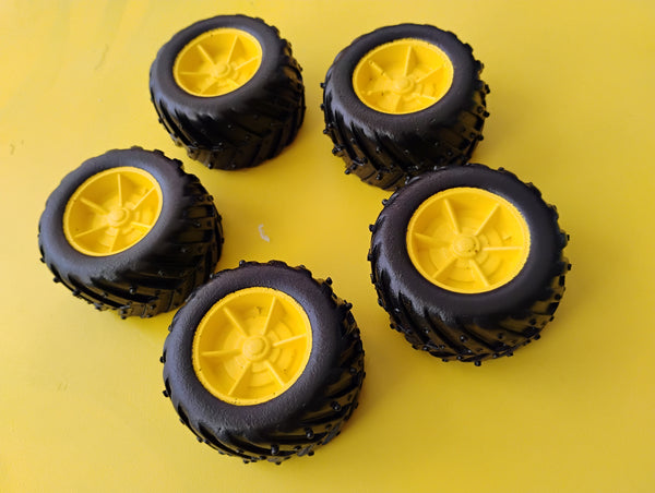 SET OF DRAWER KNOBS - TRUCK WHEELS