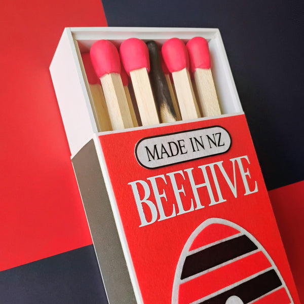 BEEHIVE MATCHBOX (RED) 15CM X 30CM