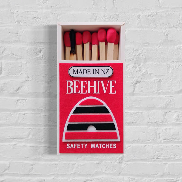 BEEHIVE MATCHBOX (RED) 15CM X 30CM