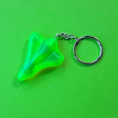 jet plane keyring green