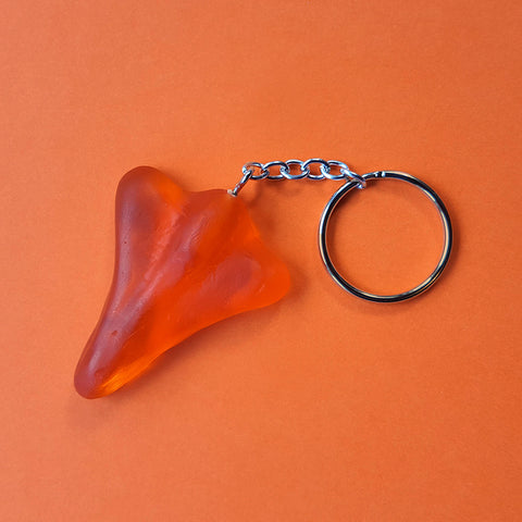 jet plane keyring orange